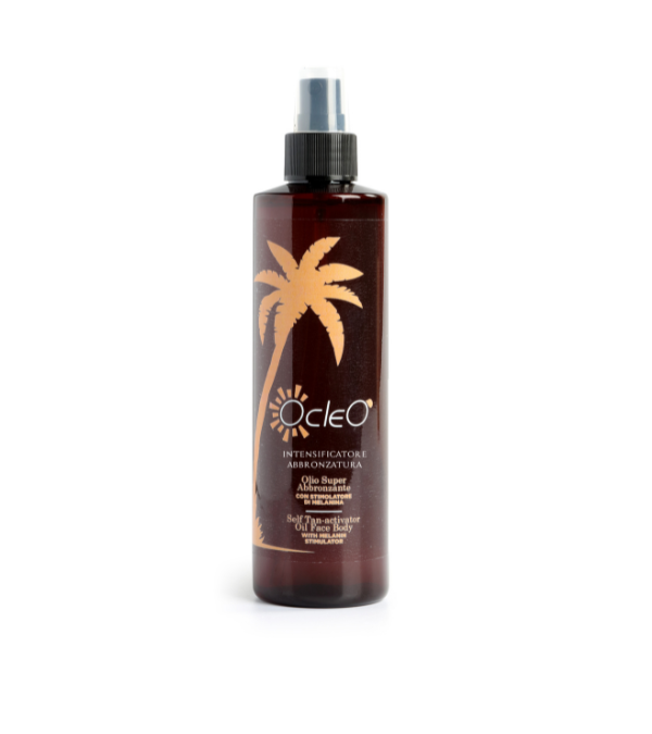 OLIO SUPER ABBRONZANTE ATTIVANTE VISO - CORPO con Stimolatore di Melanina Ocleò ml 250