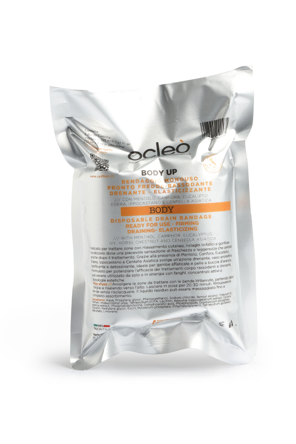 Bendaggio Pronto Freddo Rassodante Drenante Elasticizzante Body Up - 2 Bende 10 Cm. X 9 Mt.